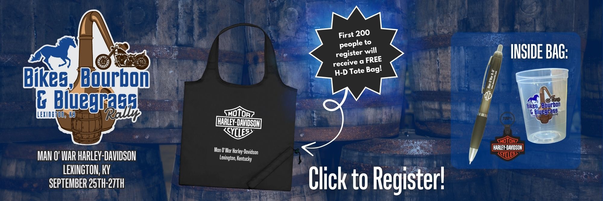 register for rally tote bag